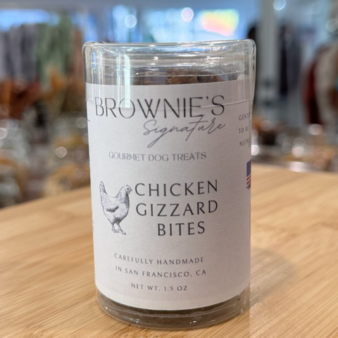 Brownie's Dog Treats - Chicken Gizzards & Rice Bites - Pocket Tube