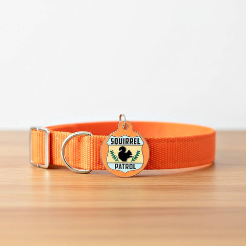 Bad Tags - Dog ID Tag with Personalized QR Code - Squirrel Patrol