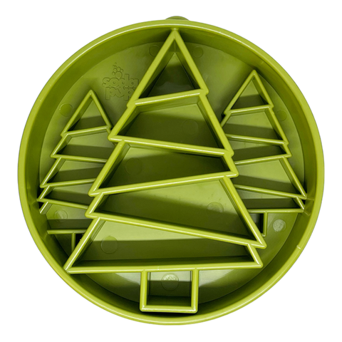 SodaPup Dog Toys - Pine Tree Design eBowl Enrichment Slow Feeder Bowl for Dogs