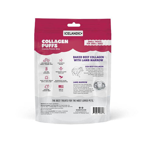 Icelandic+ - Beef Collagen Puffs with Marrow Treats for Small Dogs - 1.3oz