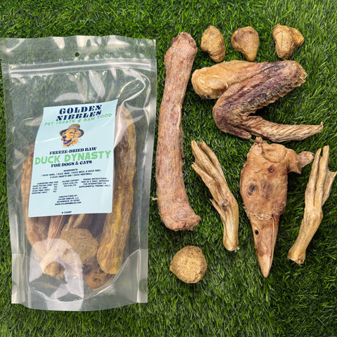 Golden Nibbles - Duck Dynasty - Variety Bag Freeze-Dried Treat/Chews for Dogs