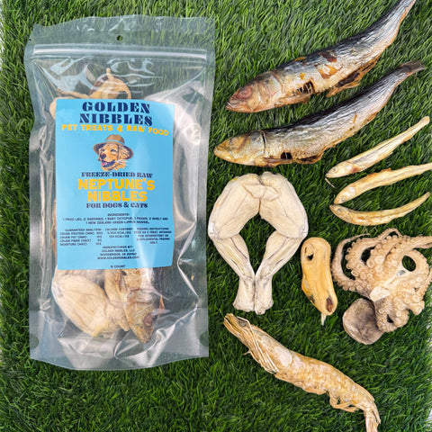 Golden Nibbles - Neptune's Nibbles - Seafood Variety Bag - Dogs & Cats