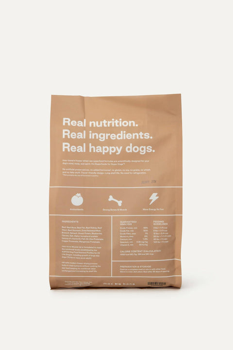 maxbone - MUSCLE UP Beef Freeze-Dried Meal for Dogs