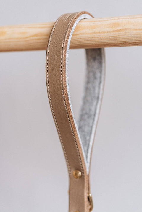 BAND&ROLL - SHORT LEATHER LEASH. HITCH