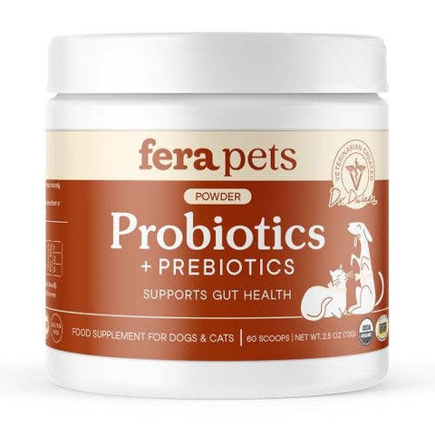 Fera Pets - USDA Organic Probiotics with Prebiotics for Dogs and Cats