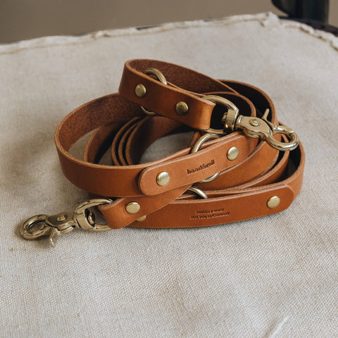BAND&ROLL - Crossbody Dog Leather Leash. Lasso