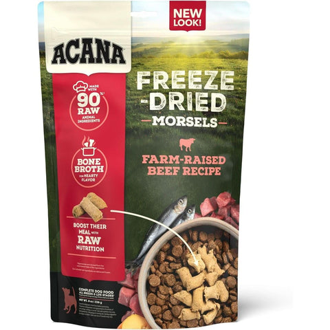 ACANA Ranch-Raised Beef Morsels Freeze-Dried Dog Food & Topper 8 oz