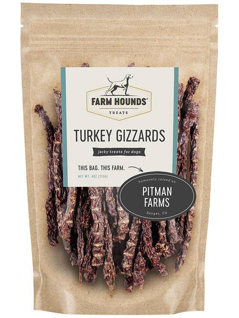 Farm Hounds - Turkey Gizzard Treats - All-Natural - 4oz