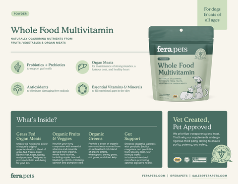 Fera Pets - Wholefood Multivitamin For Dogs and Cats