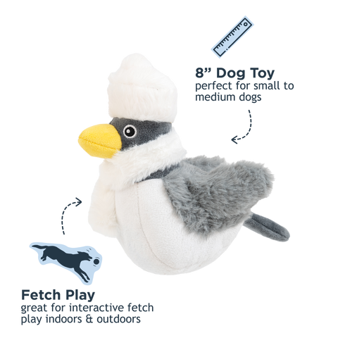 Tall Tails - Tall Tails Snow Bird 2-in-1 Fetch Ball Dog Toy