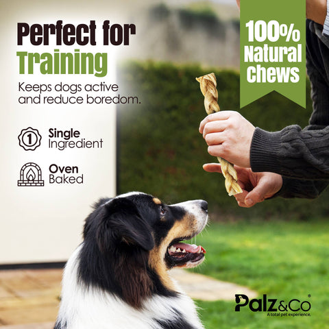 Palz&Co - Moodog Beef Braided Tendon 8", 2 Pack