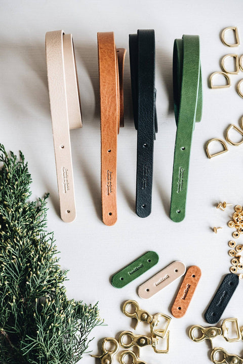 BAND&ROLL - SHORT LEATHER LEASH. HITCH