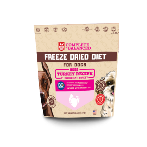 BOSS DOG BRAND, INC. - Boss Dog Freeze Dried  Diet - Turkey (12 oz)