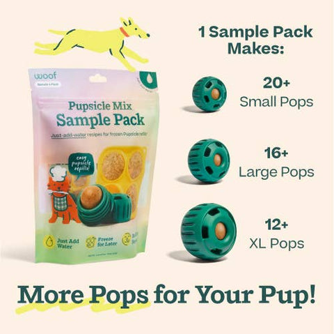 Woof - Pupsicle Treat Mix - 4 Pack Sampler