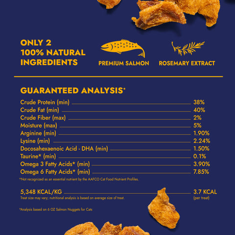 Finfare Pet Foods - Freeze-Dried Salmon Nuggets for Cats, 6oz