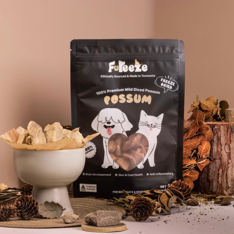 Fureeze - 50g Freeze Dried Diced Possum By Fureeze™ for Cats & Dogs