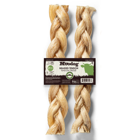 Palz&Co - Moodog Beef Braided Tendon 8", 2 Pack