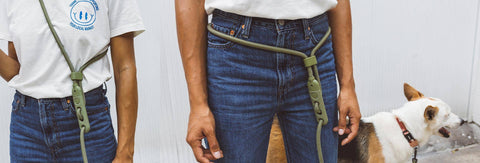 Zee.Dog - Army Green | Hands-Free Leash