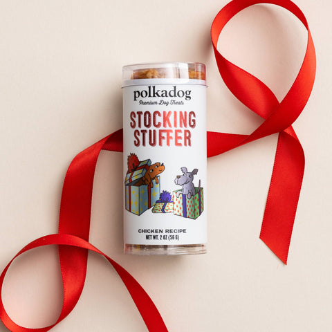 Polkadog - Holiday Mini Tube: Stocking Stuffer - Dog Treats