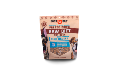 BOSS DOG BRAND, INC. - Boss Dog Freeze Dried Diet - Fish (12oz)