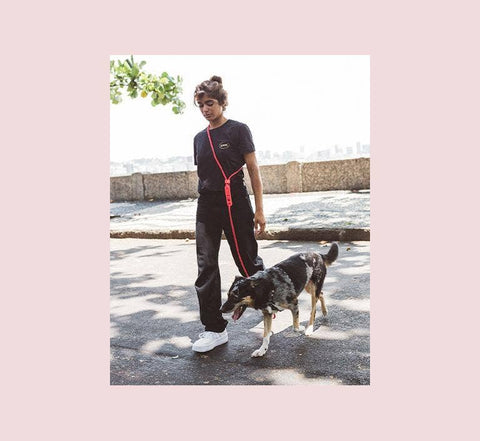 Zee.Dog - Neon Coral | Hands-Free Leash