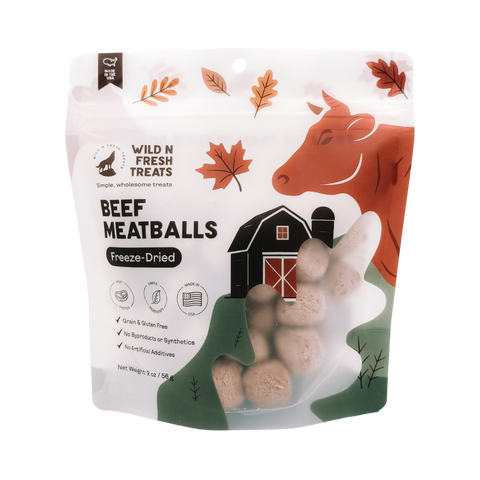 Wild n Fresh Treats - Freeze-Dried Beef Meatballs