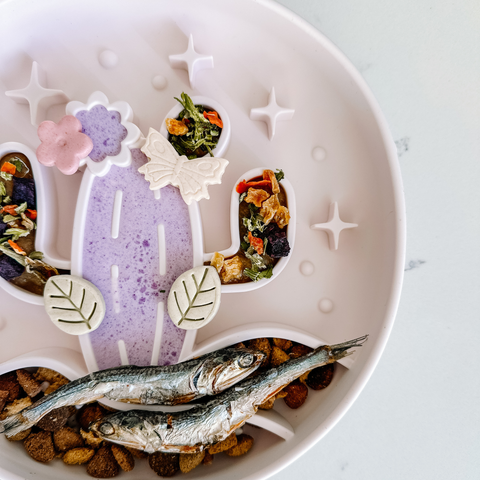 Barks and Brownies - Cactus Silicone Slow Feeder Bowl - Fun, Non-Slip | Sand