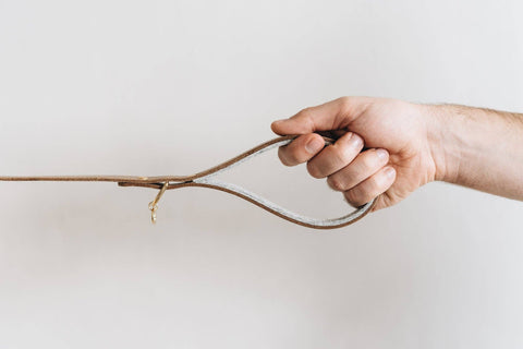 BAND&ROLL - SHORT LEATHER LEASH. HITCH