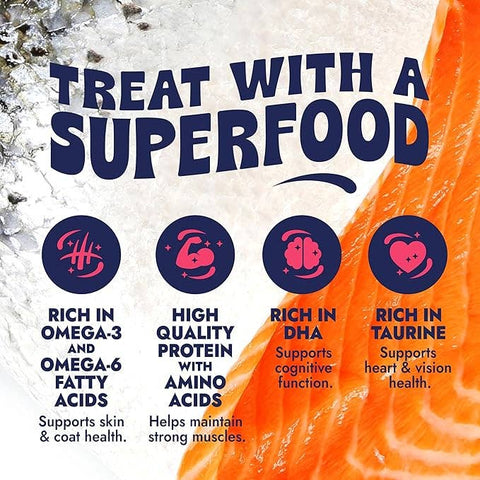 Finfare Pet Foods - Freeze-Dried Salmon Nuggets for Cats, 6oz