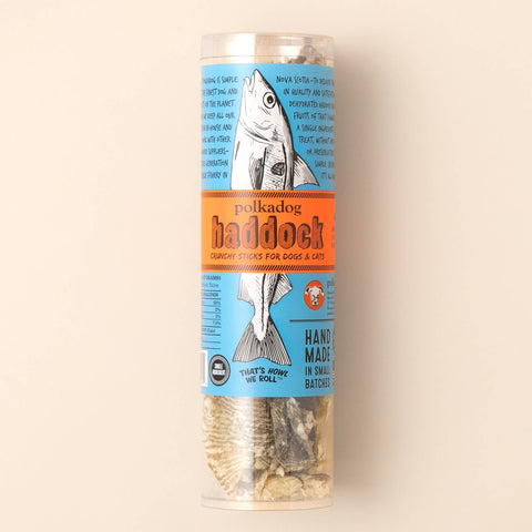 Polkadog - Haddock Skin Jerky - 2oz Tube - Dog Treats