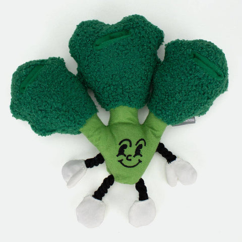 ADC Houndstone & Co. - Broccoli Interactive Dog Toy with Treat Pockets