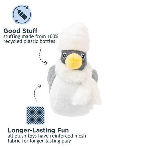 Tall Tails - Tall Tails Snow Bird 2-in-1 Fetch Ball Dog Toy