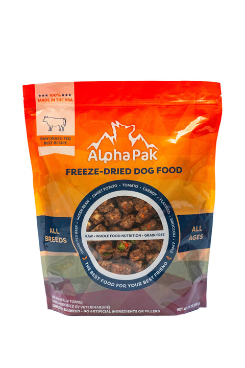 Camping With Dogs and AlphaPak - ALPHAPAK RAW FREEZE DRIED DOG FOOD BEEF 16 OZ