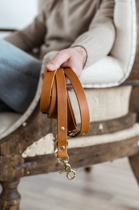 BAND&ROLL - Crossbody Dog Leather Leash. Lasso