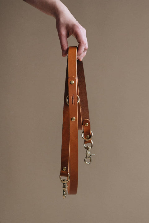 BAND&ROLL - Crossbody Dog Leather Leash. Lasso