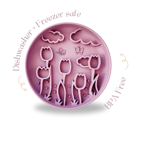 Barks and Brownies - Tulip Slow Feeder Plum