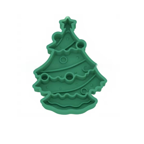 Barks and Brownies - Christmas Tree Slow Feeder - (Red or Green)