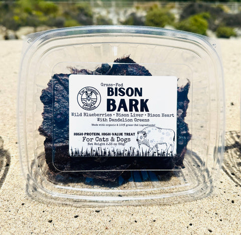 Fur Monster Goodies LLC - Bark: 100% Grass-Fed Bison & Wild Organic Blueberry