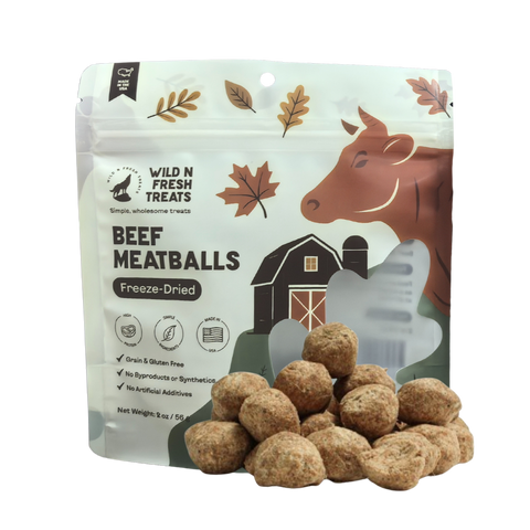 Wild n Fresh Treats - Freeze-Dried Beef Meatballs