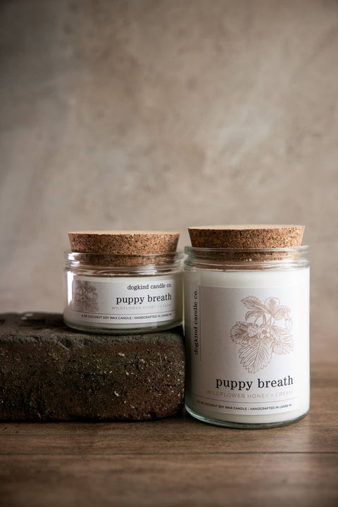 Dogkind Candle Co - Puppy breath - wildflower honey + cream