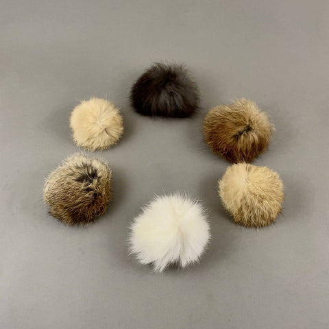 Pawsome Pet Toys - Handmade Rabbit Fur Cat Toy, Fur ball for cats