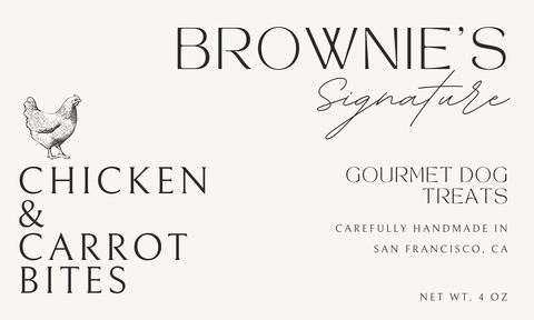 Brownie's Dog Treats - Chicken & Carrot Bites - 4 Oz Package