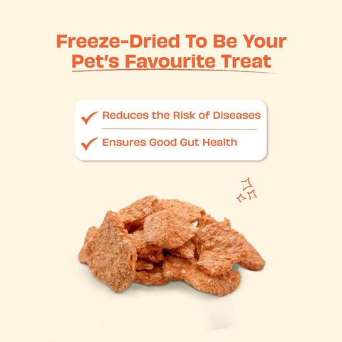 Pawfect Pet Foods Pvt Ltd - USA - Pawfect Nature's Munch Freeze-Dried Papaya Treats for Dogs | Vegan Treat| Prevents Heart Problems | 100% Natural | Grain & Gluten Free | Low Calorie Training Treats (40g/1.41oz)