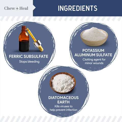 Chew + Heal - Chew + Heal Styptic Powder for Dogs, Cats and Birds