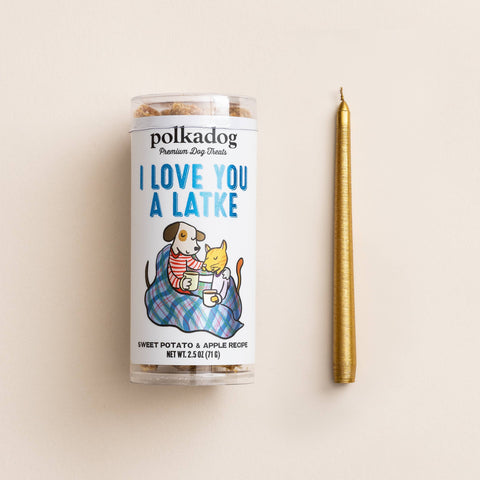Polkadog - Holiday Mini Tube: I Love You A Latke - Dog Treats