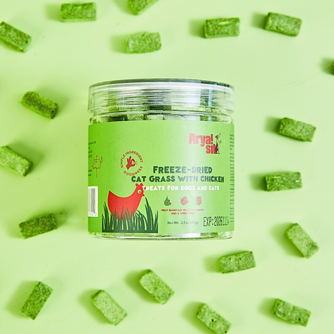 Arya Sit! - Freeze-Dried Cat Grass with Chicken