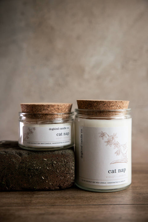 Dogkind Candle Co - Cat nap - violet + amber