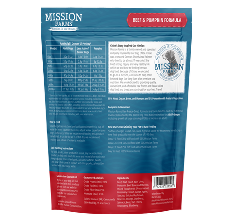 Mission Farms - Freeze-Dried Dog Food
