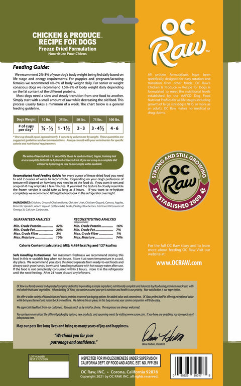 OC Raw - Freeze-Dried Meaty Rox Dog Food
