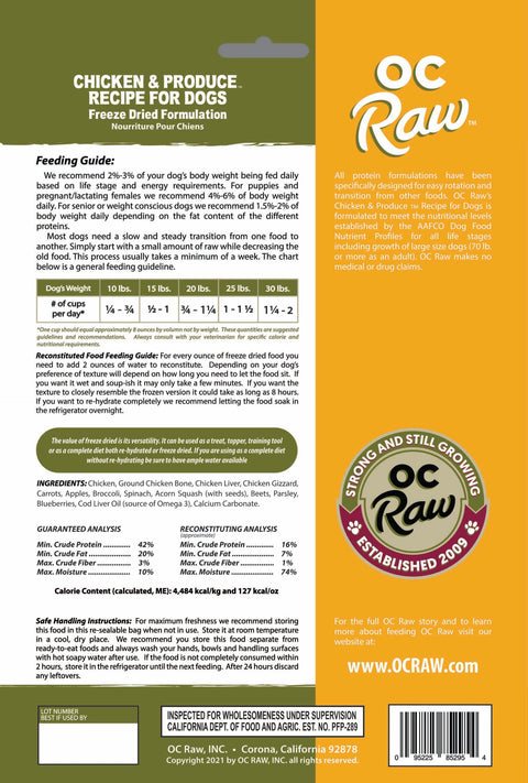 OC Raw - Freeze-Dried Meaty Rox Dog Food